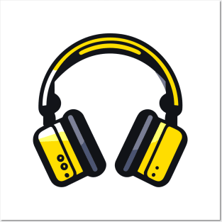 Music Headphone City Rhyme Wonderful Vibes Vector Graphic Posters and Art